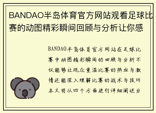 BANDAO半岛体育官方网站观看足球比赛的动图精彩瞬间回顾与分析让你感受比赛的热血与激情